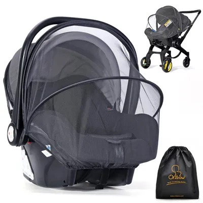 Imagen del producto de Mosquitera universal para asiento de coche de bebé, con cierre de cremallera