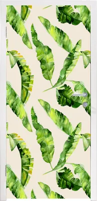 Produktbild von MuchoWow® Türtapete Selbstklebende Türfolie Blatt - Tropisch - Muster 90x205 cm Türposter Türaufkleber Klebefolie Türklebefolie - Türaufklebern
