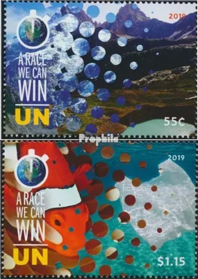 Produktbild von Briefmarken UNO - New York 2019 Mi 1718-1719 (kompl.Ausg.) postfrisch UN Klimagipfel