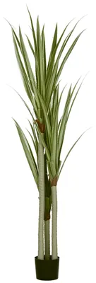 Produktbild von HOMCOM Künstliche Yucca groß 190cm Kunstpflanze, Künstliche Pflanze im Topf