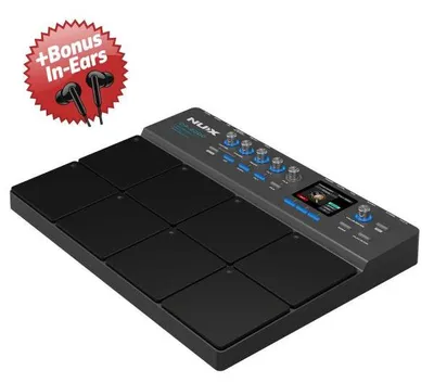 Produktbild von Nux Percussion Pad DP-2000 E-Drum+ Bonus In-Ear Kopfhörer