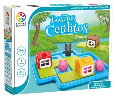 Productafbeelding van Bordspel De drie Biggetjes, educatief spel voor kinderen van 3 tot 6 jaar