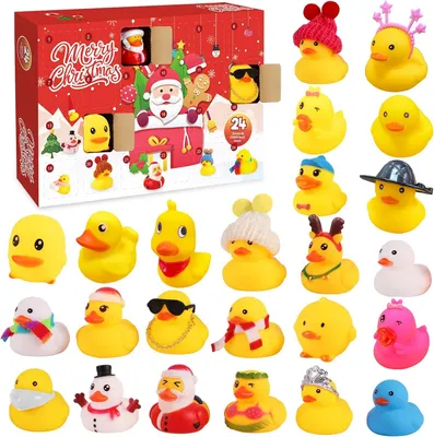 Produktbild von Adventskalender für 2025 – Adventskalender 2025 für Kinder – 24 Tage bis Weihnachten mit Gummientchen
