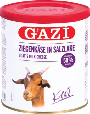 Obrázek produktu pro Kozí sýr Gazi ve slaném nálevu 3x 400g 50% tuku v sušině Kozí sýr jemný Keci peyniri