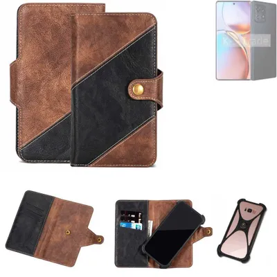 Produktbild von K-S-Trade Handyhülle Schutzhülle Bookstyle Case kompatibel mit Motorola Edge 2023 Klapphülle Cover Hülle Schutztasche 1x