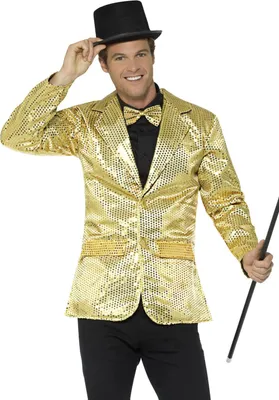 Image de Smiffys - Blazer - Herren SM3088 (XL) (Gold)