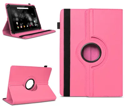 Produktbild von Tablet Tasche für Doogee T20 T20S T20E Hülle Schutzhülle 360 Grad Drehbar CaseFarben:Pink