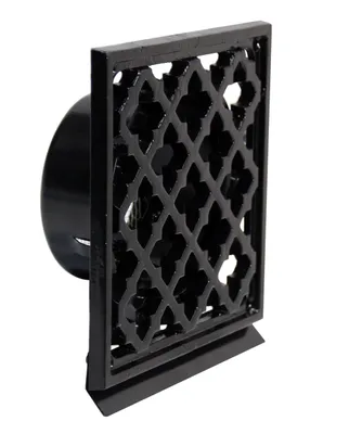 Produktbild von Lüftungsgitter LG - 100 LMB S Quadrat Alu Schwarz DIN 100 Zuluft Abluftgitter