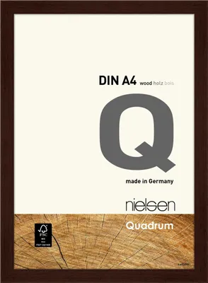 Produktbild von nielsen Holz Bilderrahmen Quadrum, 21x29,7 cm (A4), Wengé