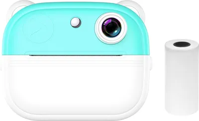 Obrázok produktu pre Detský fotoaparát, termálna okamžitá tlačiareň, 2,0" obrazovka, fototlačiareň, 48 MP, podpora zadnej kamery, časovač nahrávania, nahrávanie videa, termálna tlač bez atramentu s 1 bielym tlačovým papierom, vzdelávacia hračka pre batoľatá, darček k narodeninám pre dievčatá, chlapcov, na dovolenku, cestovanie