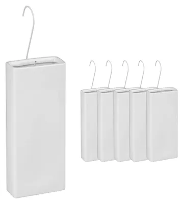 Produktbild von Relaxdays Luftbefeuchter Heizkörper, 6er Set, Wasserverdunster für Heizung, zum Hängen, Keramik, Raumbefeuchter, weiß, KI-generiertes Bild