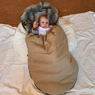 Obrázek produktu pro Dětský fusák New Baby s kožíškem světle šedý