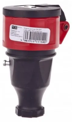 Obrázok produktu pre Zásuvka PCE s gumovým tesnením a ochranným krytom, 10/16A, 230V, IP44