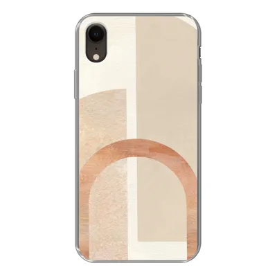 Produktbild von MuchoWow® Handyhülle Schutzhülle Hülle für iPhone XR Marmor - Muster - Rosa Silikon Softcase Handy Hülle - Schutzdeckel
