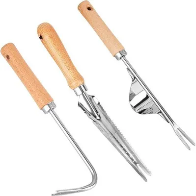 Produktbild von Famanu Unkrautstecher - 3-in-1 Set mit Schaufel, Greifer und Hebewerkzeug