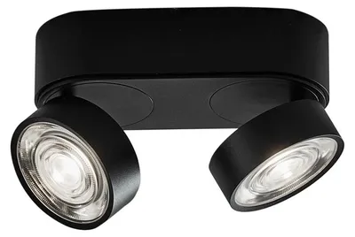 Image de Applique/Plafonnier Led Série Hole 13W 3000K Cri90 Noir Total - Éclairage Intérieur À Haute Efficacité - Rossini Illuminazione