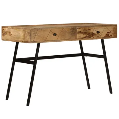 Produktbild von vidaXL Schreibtisch mit Schubladen Massivholz Mango 110×50×76 cm