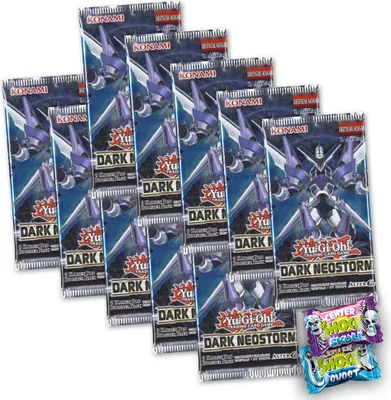 Produktbild von Yu-Gi-Oh! Dark Neostorm - 10 Booster Packungen im Sparpack + 2x Center Shock - deutsch