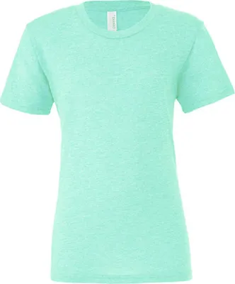 Produktbild von Canvas 3413 | Triblend Crew Neck T-Shirt / Meliert - Farbe: Mint Triblend (Heather) - Größe: S