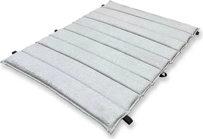 Produktbild von Scalant Polsterauflage Hellgrau, 188 x 148 x 6 cm, Wave, für Waldsofa Classic/Premium/Swing, Volumenvlies Polyester, wasserabweisend, Gummischlaufen, abgesteppte Segmente