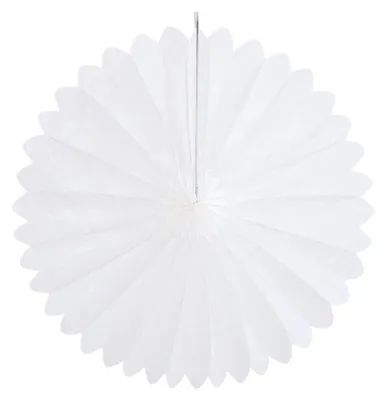 Produktbild von Dekofächer Weiß 60cm, schwer entflammbar