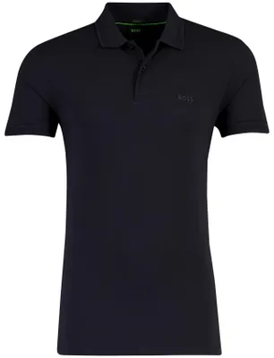 Produktbild von Normale Passform Poloshirt BOSS green pique dunkelblau