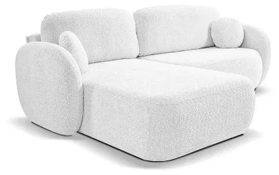 Produktbild von Ecksofa mit Schlaffunktion Olemo links Morgenweiß