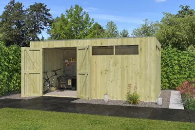 Produktbild von Gartenhaus Modell QBV3-Line 14,90 m²