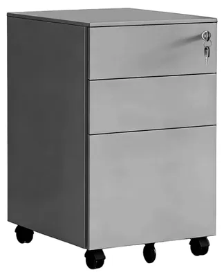 Produktbild von Abschließbarer Rollcontainer aus Stahl, 3 Schubladen