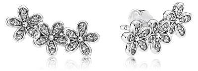 Produktbild von PANDORA Ohrstecker Blumen Sterlingsilber 290744CZ