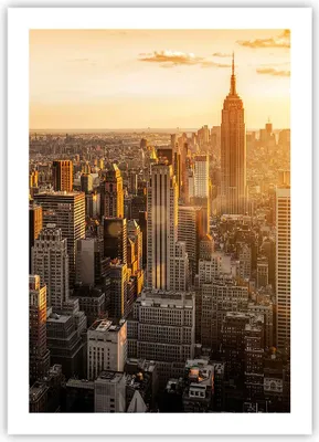 Produktbild von Poster - Poster ohne Rahmen - New York Wolkenkratzer Manhattan - 50x70 cm - Wand Bild - Wanddeko - Wandbilder - Kunstposter - Wandposter - Bilder - Kunstdruck - Wandbild - P2XPA50x70-2672