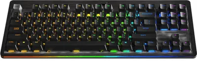 Produktbild von Mountain Everest Core - Tastatur - mit Mediendock - Hintergrundbeleuchtung - USB-C - QWERTZ - Deutsch - Tastenschalter: