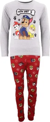 Produktbild von Paw Patrol Jungen Kinder Schlafanzug Pyjama lang – Grau / 128