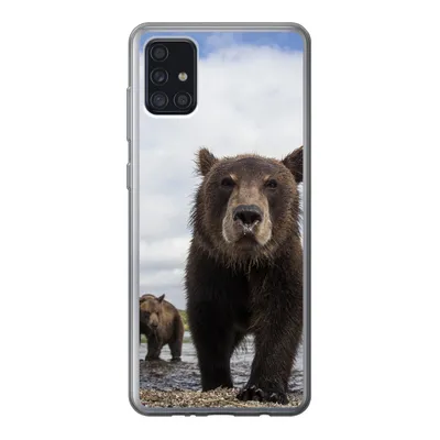 Produktbild von MuchoWow® Handyhülle Schutzhülle Hülle für Samsung Galaxy A52 5G Bär - Küste - Wasser Silikon Softcase Handy Hülle - Umschlag
