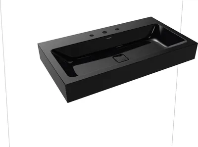 Produktbild von KALDEWEI CONO Wandwaschtisch schwarz