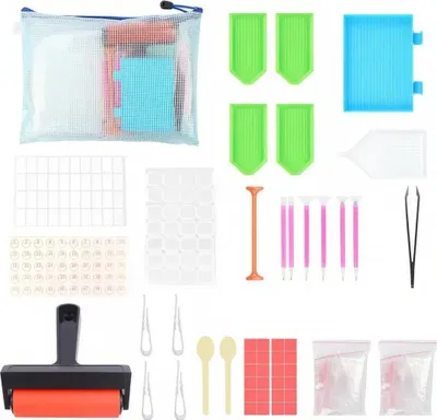 Produktbild von Praktisches Diamant-Stickwerkzeug-Set - Beutel