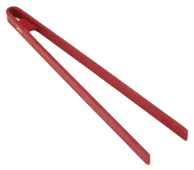 Silikon-Küchenzange, hitzebeständig bis 240°C, spülmaschinengeeignet, rot