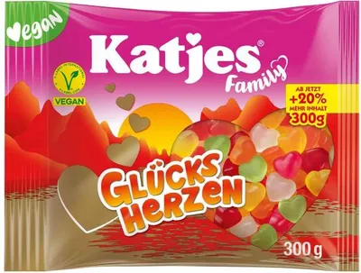 Produktbild von Katjes Family Glücksherzen 300g