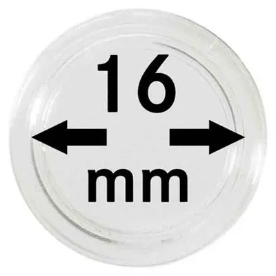 Produktbild von Lindner 2251016 Münzkapseln 16 mm-100er Pack