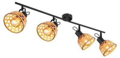 Produktbild von Deckenlampe, Bambus, Holz, verstellbar, L 80 cm