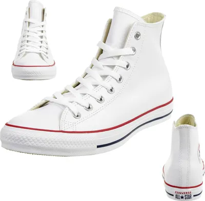 Obrázek produktu pro Converse C Taylor All Star HI Chuck boty tenisky kožené bílé 132169C, velikost bot:45 EU