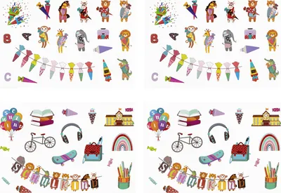 Produktbild von Oblique Unique Kinder Sticker Set Schule Aufkleber für Schuleinführung Schulanfang Einschulung Zuckertüten Tiere