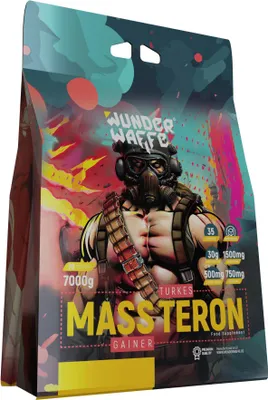 Produktbild von Wunderwaffe MASSTERON Mass Gainer - 7 kg Strawberry