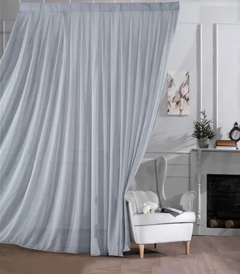Produktbild von Gardinella - Gardine SEDORA Grau 140 cm x 160 cm – Leichte, moderne Eleganz für jedes Zuhause