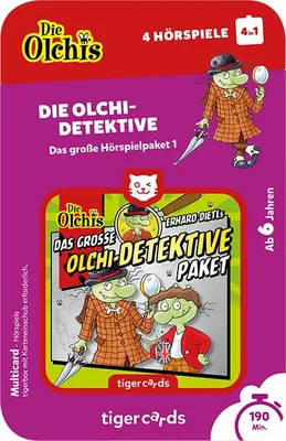 Produktbild von tigercard - Olchi-Detektive (4 in 1) - Das große Hörspielpaket 1 - Tigermedia Karten