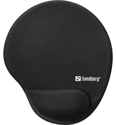 Obrázok produktu pre Sandberg Gel Mousepad with Wrist Rest, Čierna, Jednofarebné, Gél, Podložka pod zápästie