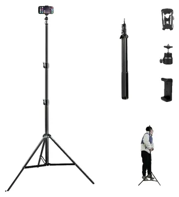 Image de Trépied pour selfie, hauteur réglable, télécommande Bluetooth, neuf, 1,9 m