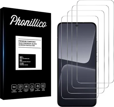 Obrázok produktu pre Tvrdené sklo pre Xiaomi 13 / Xiaomi 14 / Xiaomi 15 [4 ks] Screen Protector Film Anti-scratch Glass Resistant Phonillico®