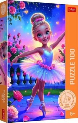 Zdjęcie produktu dla TREFL PUZZLE 100 Baletnica / Rodzina Treflików 16538