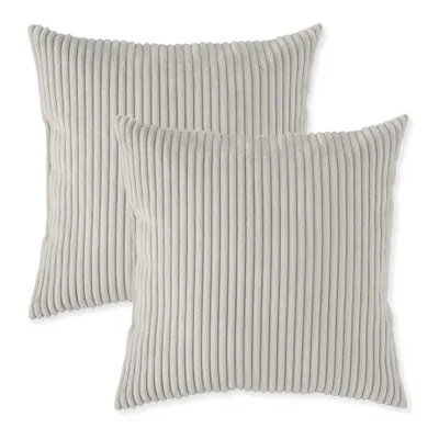 Produktbild von sleepling - 2er Set Kord Sofakissen, 40 x 40 cm, Dekokissen, Kopfkissen, beige